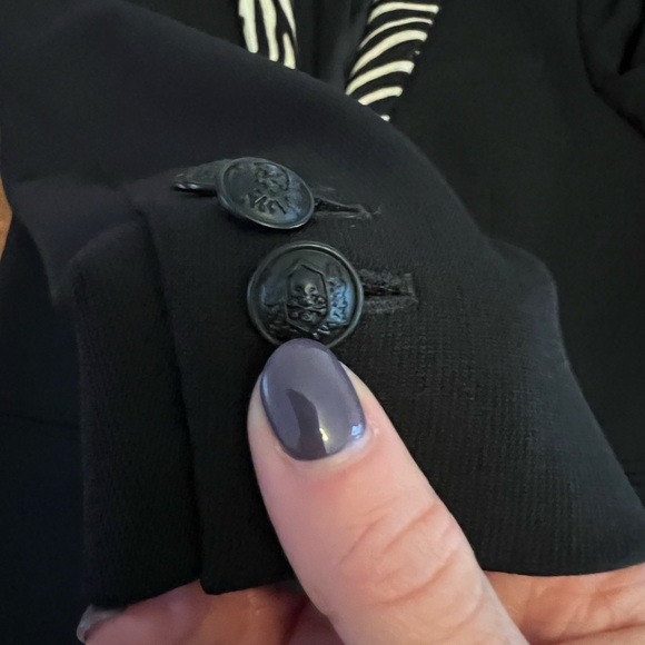 The Kooples Wool Blazer with zebra lapel sz. 36 - Picture 9 of 10